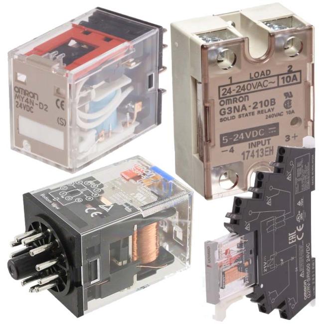 Các loại relay trung gian GANB, G2R , relay xung G4Q, SSR Omron GANA, GANB, G3PE.